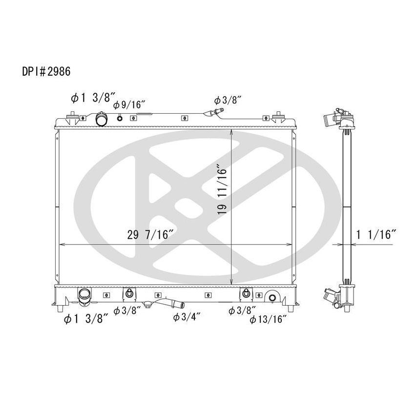 KOYORAD A2986 Koyorad Radiator A2986