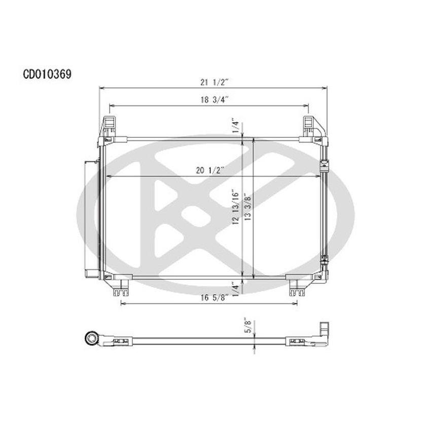 KOYORAD CD010369 Koyorad A/C Condenser CD010369