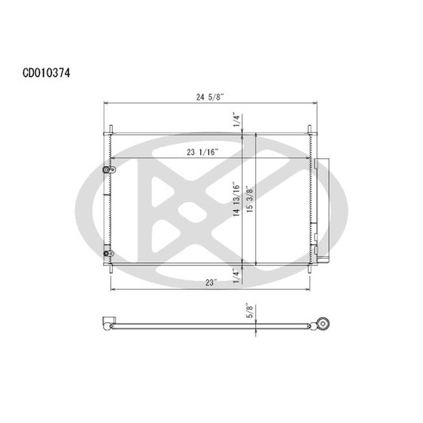 KOYORAD CD010374 Koyorad A/C Condenser CD010374