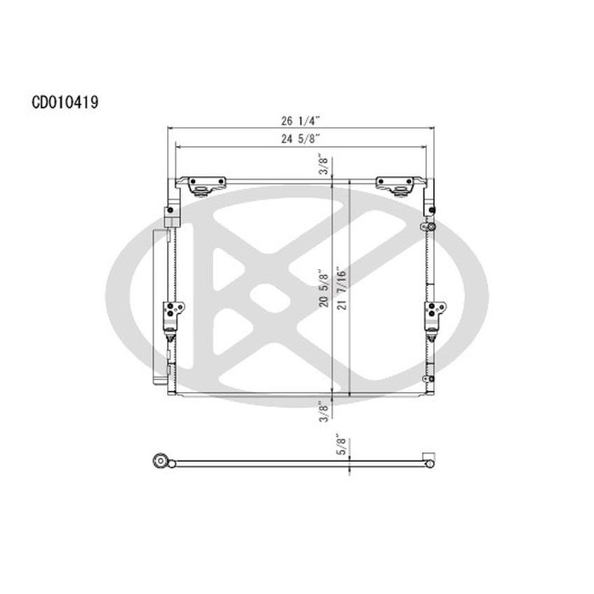 KOYORAD CD010419 Koyorad A/C Condenser CD010419