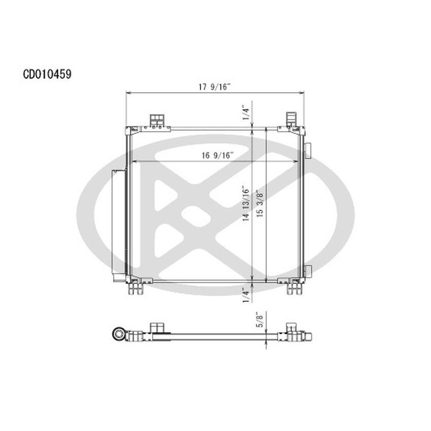 KOYORAD CD010459 Koyorad A/C Condenser CD010459