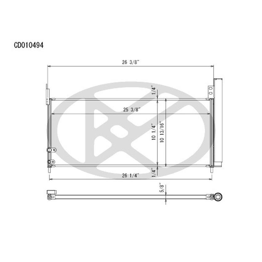 KOYORAD CD010494 Koyorad A/C Condenser CD010494