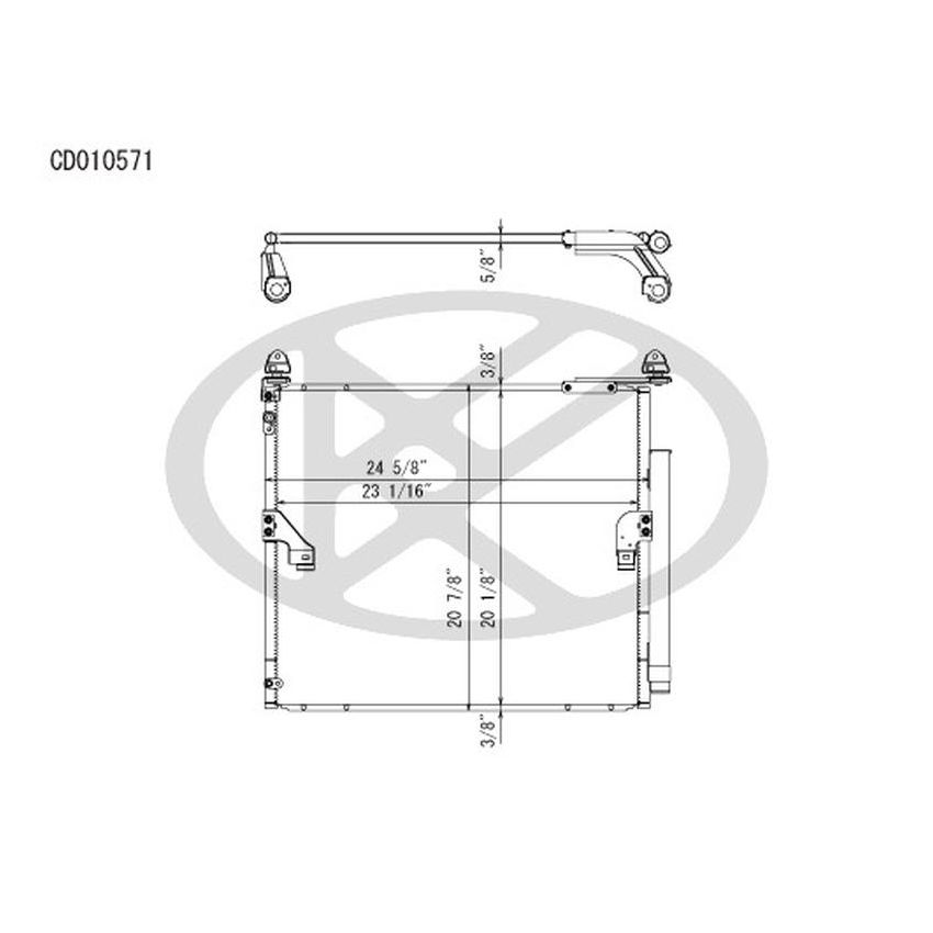 KOYORAD CD010571 Koyorad A/C Condenser CD010571