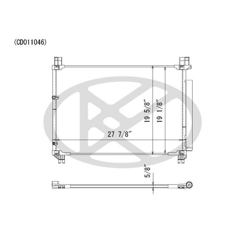 KOYORAD CD011046 Koyorad A/C Condenser CD011046