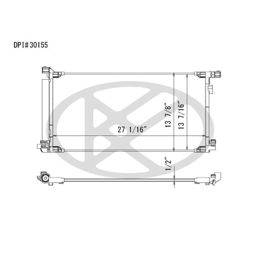 KOYORAD CD011259 Koyorad A/C Condenser CD011259