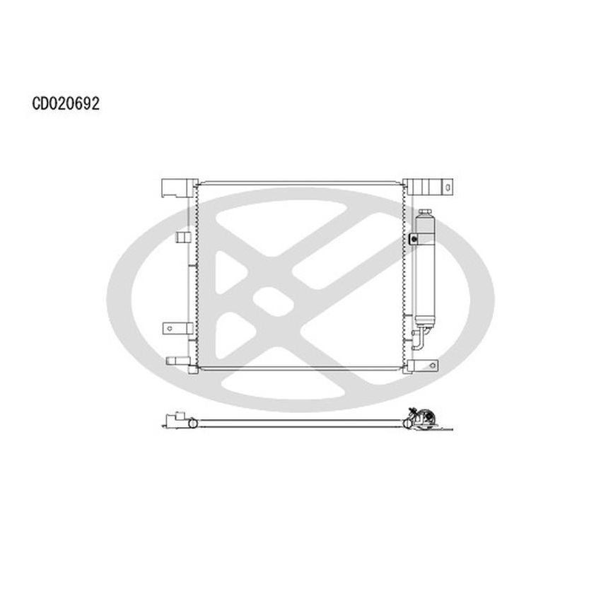 KOYORAD CD020692 Koyorad A/C Condenser CD020692