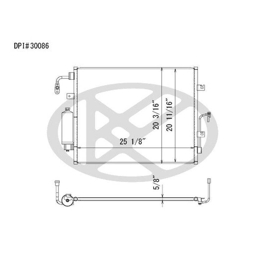 KOYORAD CD021093 Koyorad A/C Condenser CD021093