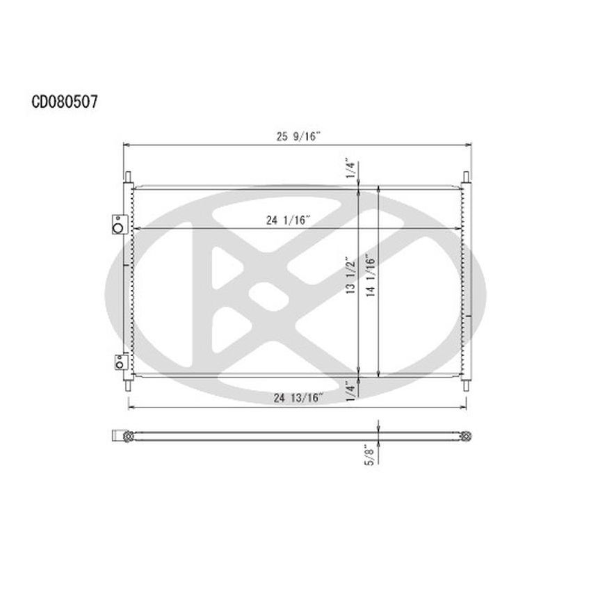 KOYORAD CD080507 Koyorad A/C Condenser CD080507