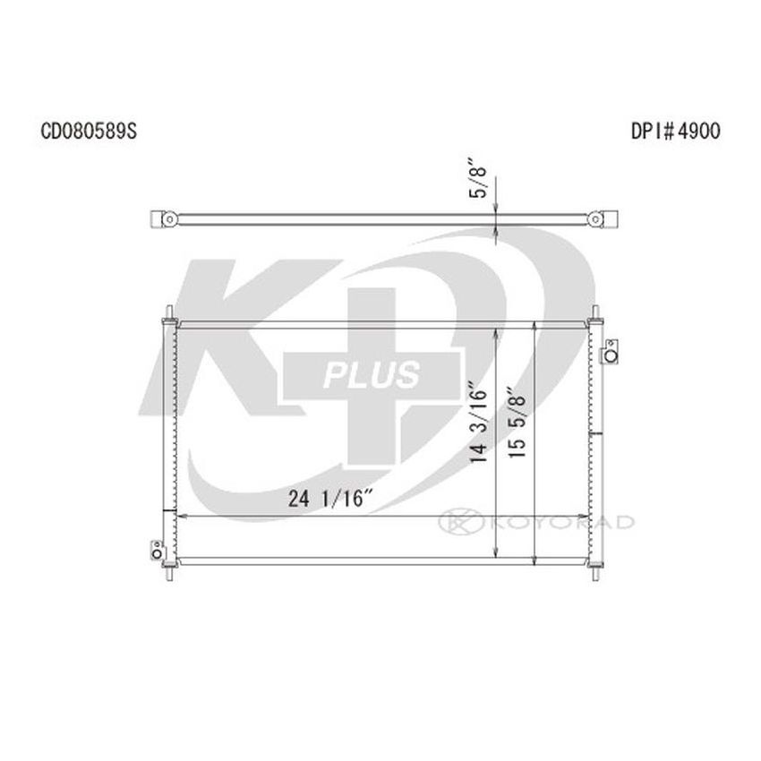 KOYORAD CD080589 Koyorad A/C Condenser CD080589