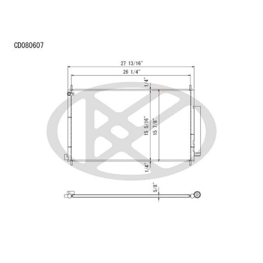 KOYORAD CD080607 Koyorad A/C Condenser CD080607