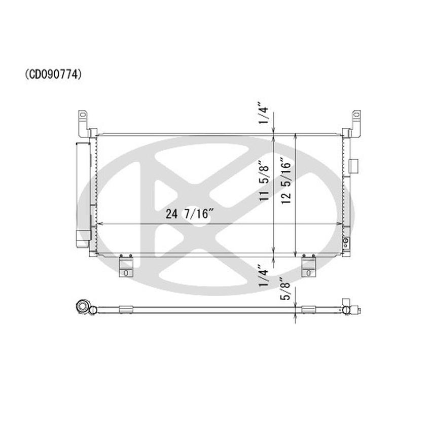 KOYORAD CD090774 Koyorad A/C Condenser CD090774