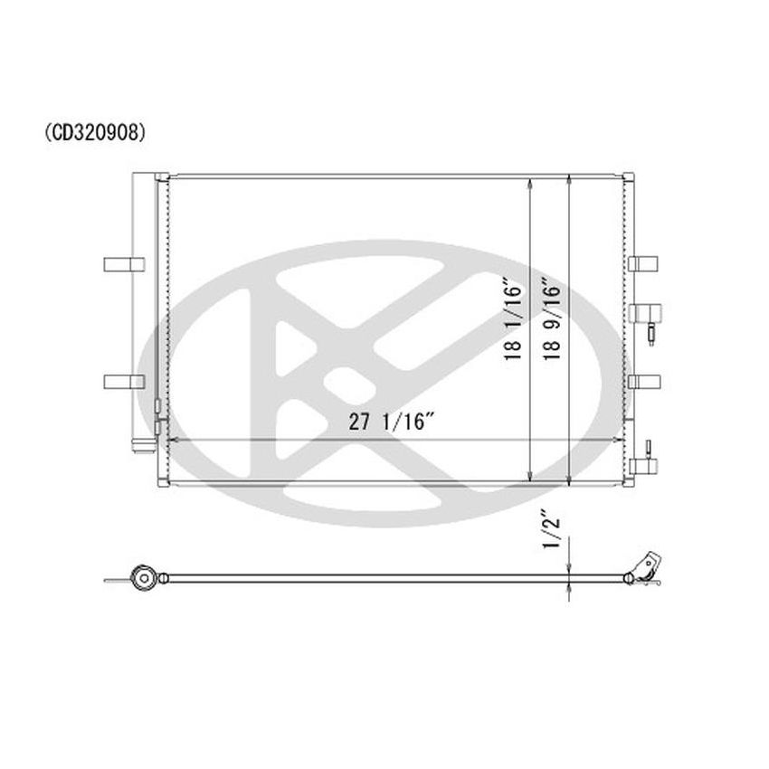 KOYORAD CD320908 Koyorad A/C Condenser CD320908