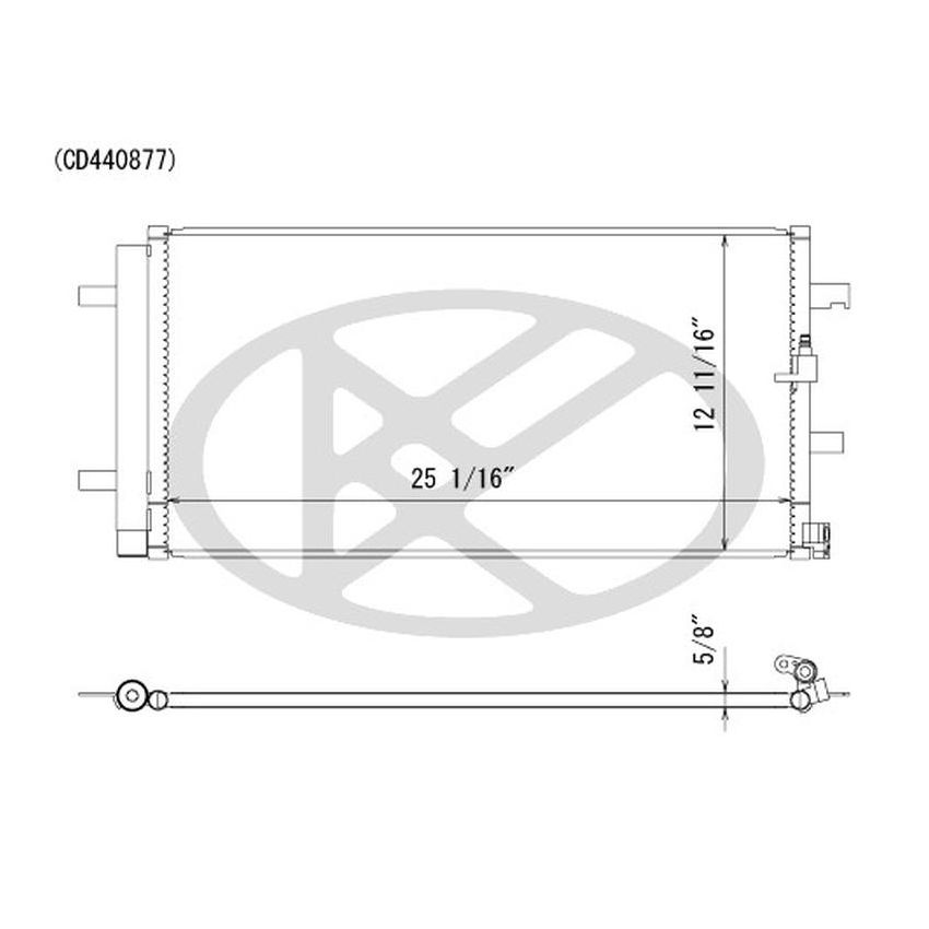 KOYORAD CD440877 Koyorad A/C Condenser CD440877