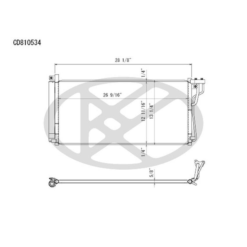 KOYORAD CD810534 Koyorad A/C Condenser CD810534