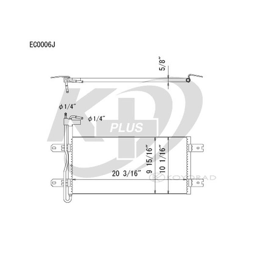 KOYORAD EC0006 Koyorad Automatic Transmission Oil Cooler EC0006