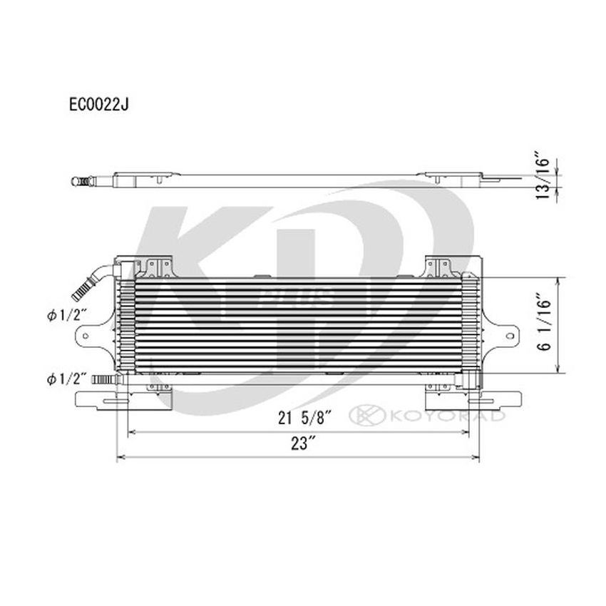 KOYORAD EC0022 Koyorad Automatic Transmission Oil Cooler EC0022