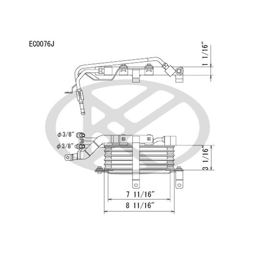 KOYORAD EC0076 Koyorad Automatic Transmission Oil Cooler EC0076