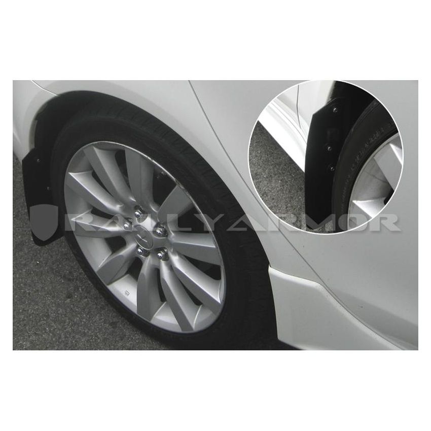 Rally Armor MF8-BAS-BLK Black Mud Flap/Black Logo