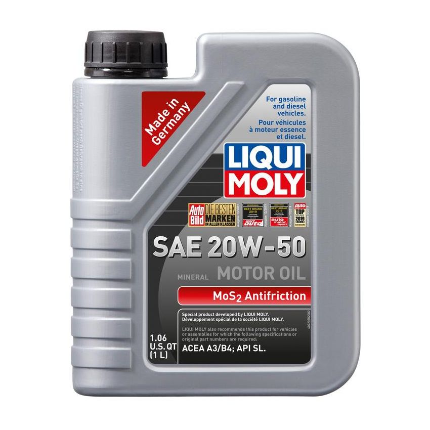 LIQUI MOLY 22070 MoS2 Antifriction Motoroil SAE 20W-50