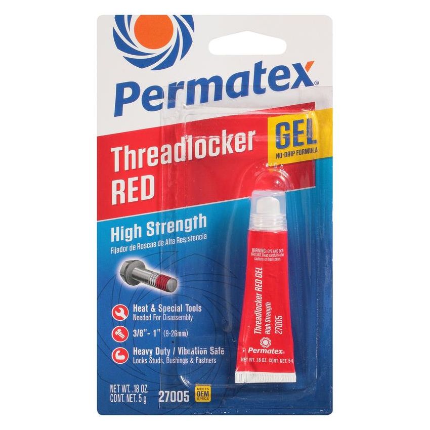 PERMATEX 27005 HI-STRENGTH GEL-RED