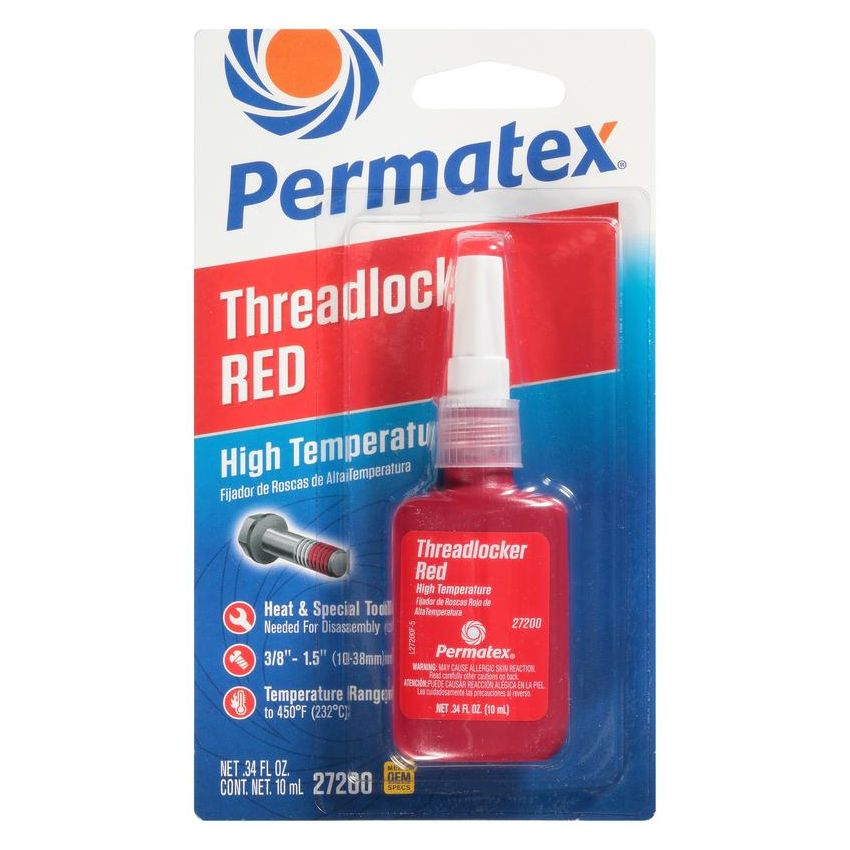 PERMATEX 27200 10ML HI-TEMP/STH RED