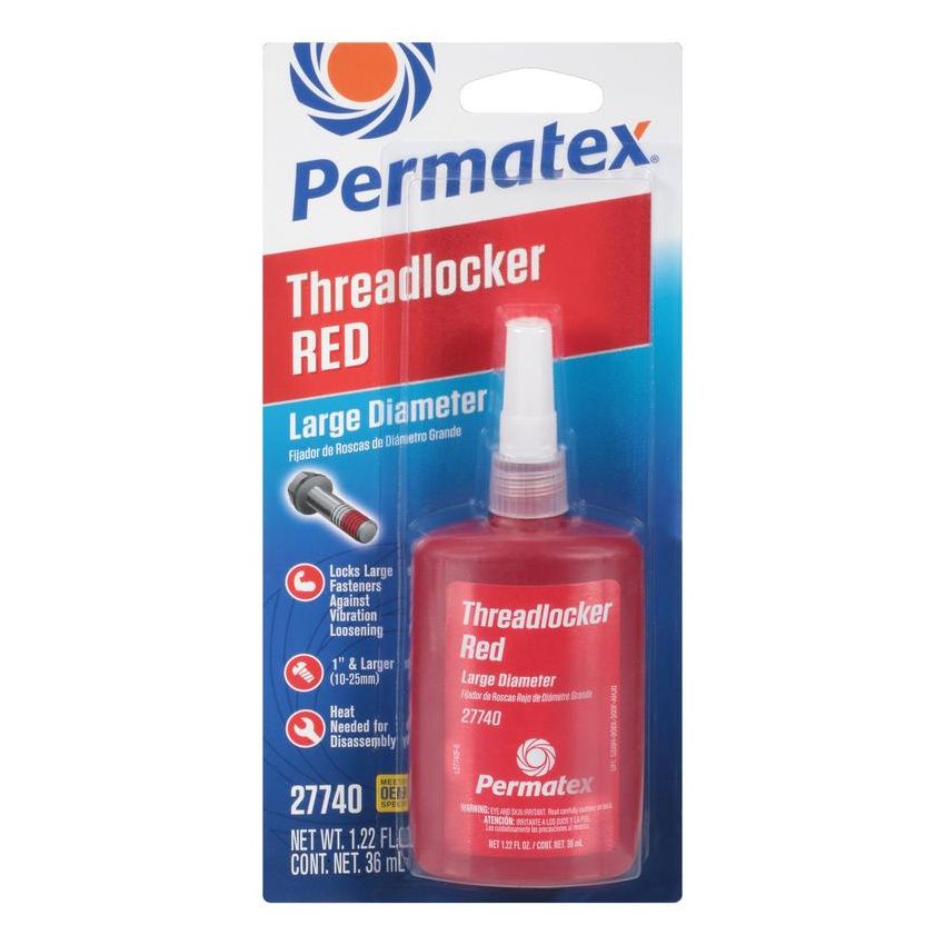PERMATEX 27740 PERMATEX® Large Diameter Threadlocker Red