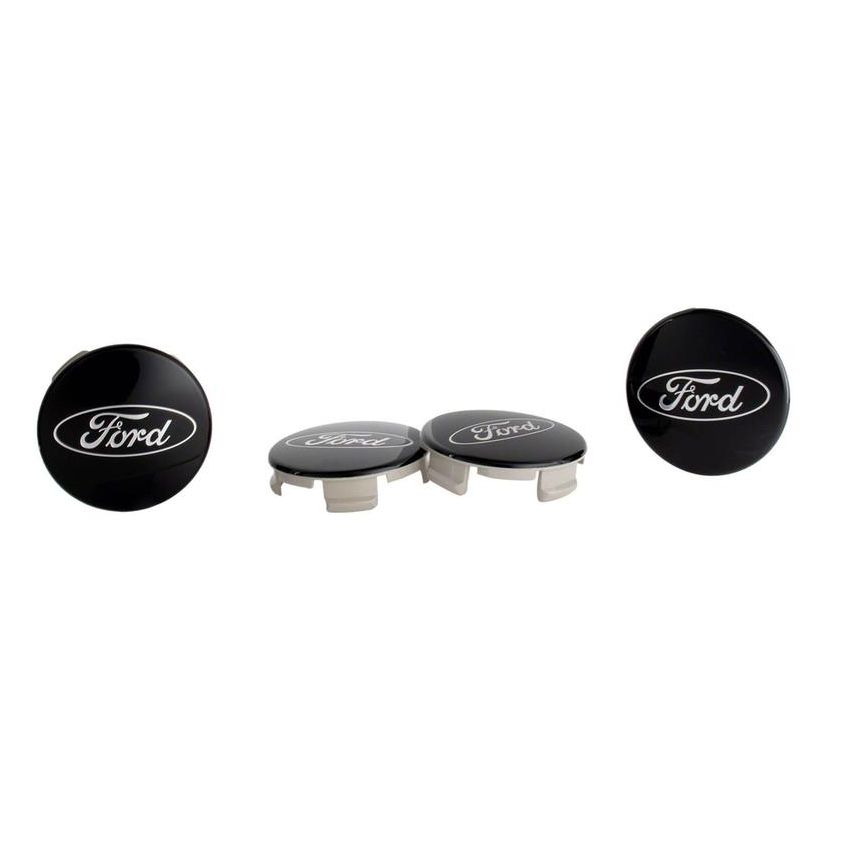 Ford Racing M-1096K-BCT Ford Truck/SUV Black And Chrome Wheel Center Cap Kit