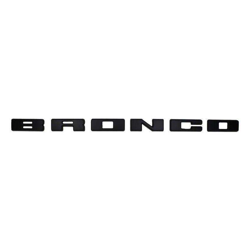Ford Racing M-1447-BLMB 2021-2025 Bronco Grille Lettering Overlay Kit-Black
