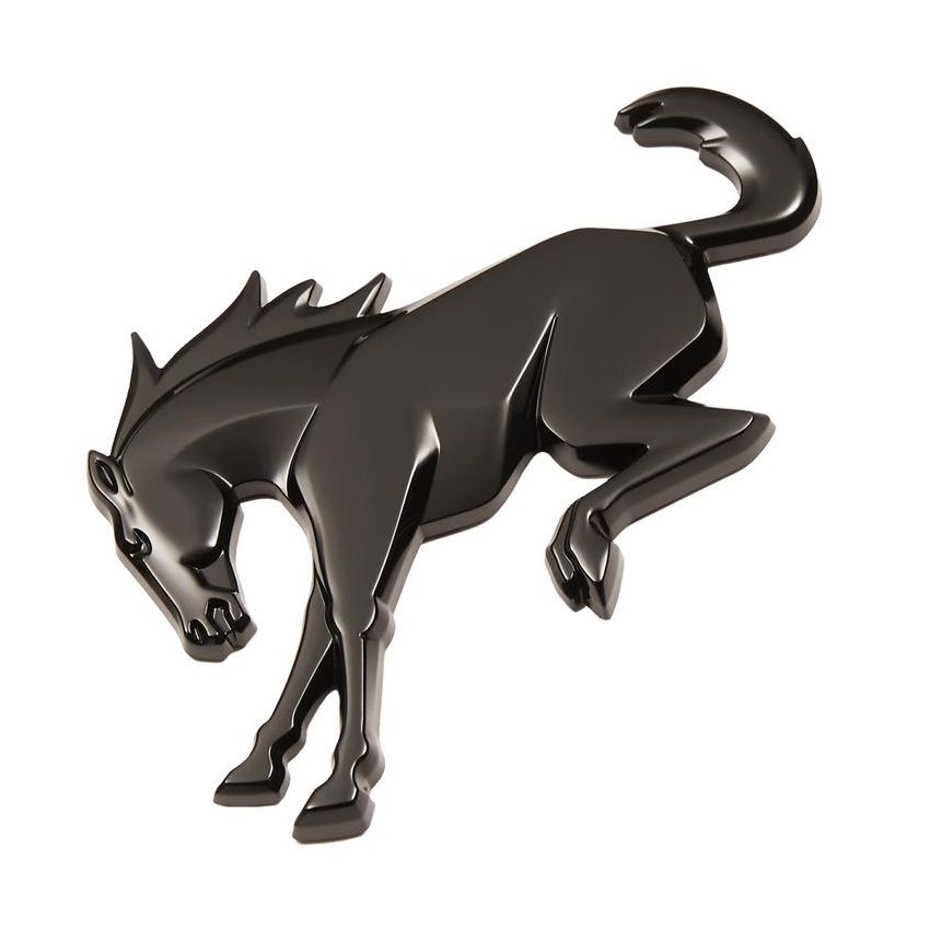 Ford Racing M-1447-BRB 2021-2025 Bronco Rear Emblem-Gloss Black