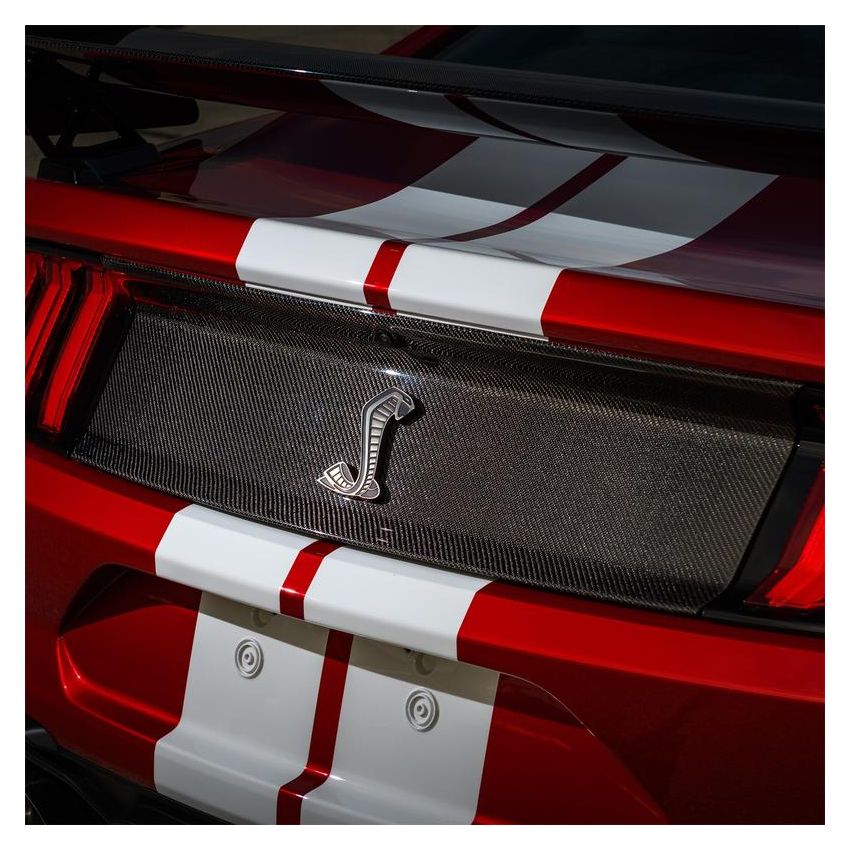 Ford Racing M-16600-MCF 2020-2022 GT500 Carbon Fiber Rear Deck Lid Trim Panel