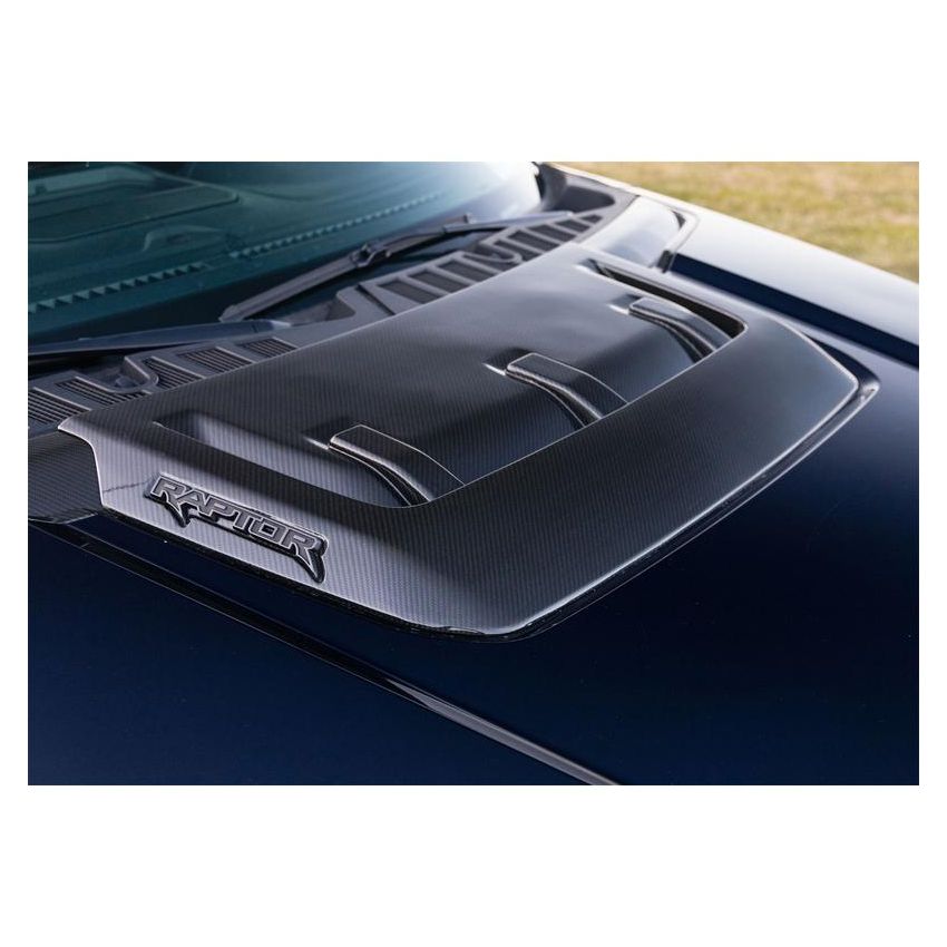 Ford Racing M-16628-FG 2021-2025 F-150 Raptor Carbon Fiber Hood Vent & Trim-Gloss