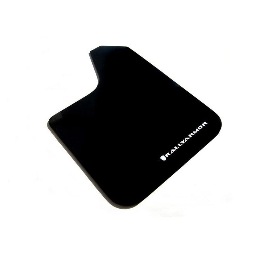 Rally Armor MF12-BAS-WH Black Mud Flap/White Logo