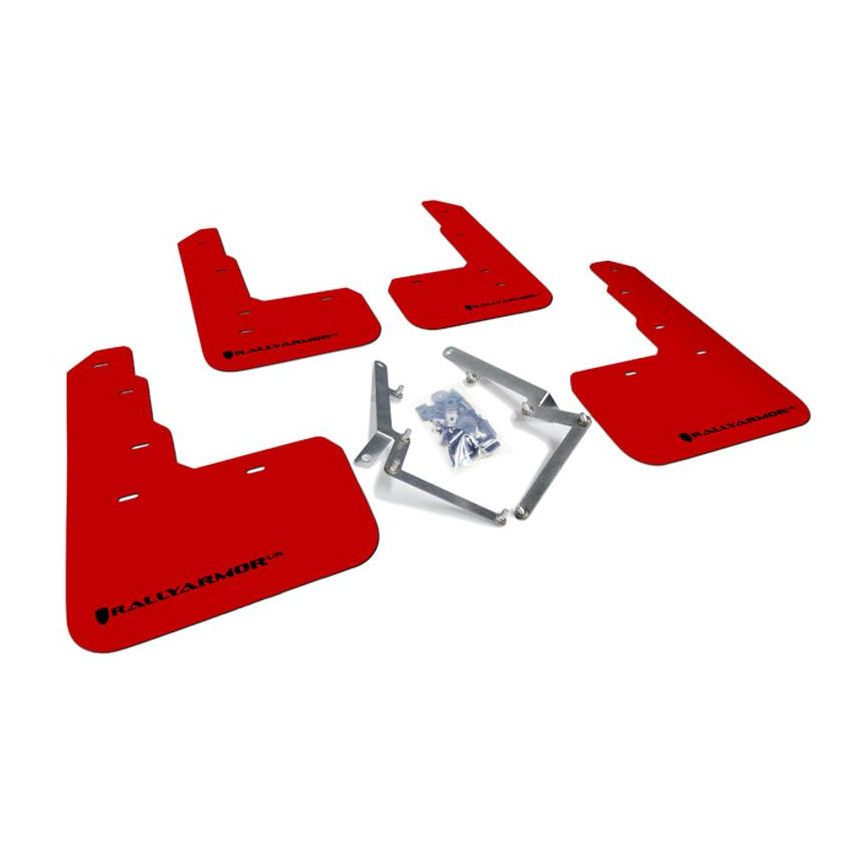 Rally Armor MF47-UR-RD/BLK Red Mud Flap/Black Logo