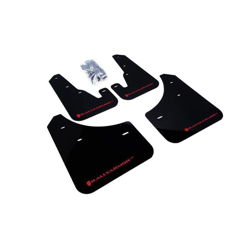 Rally Armor MF9-BAS-BLK Black Mud Flap/Black Logo