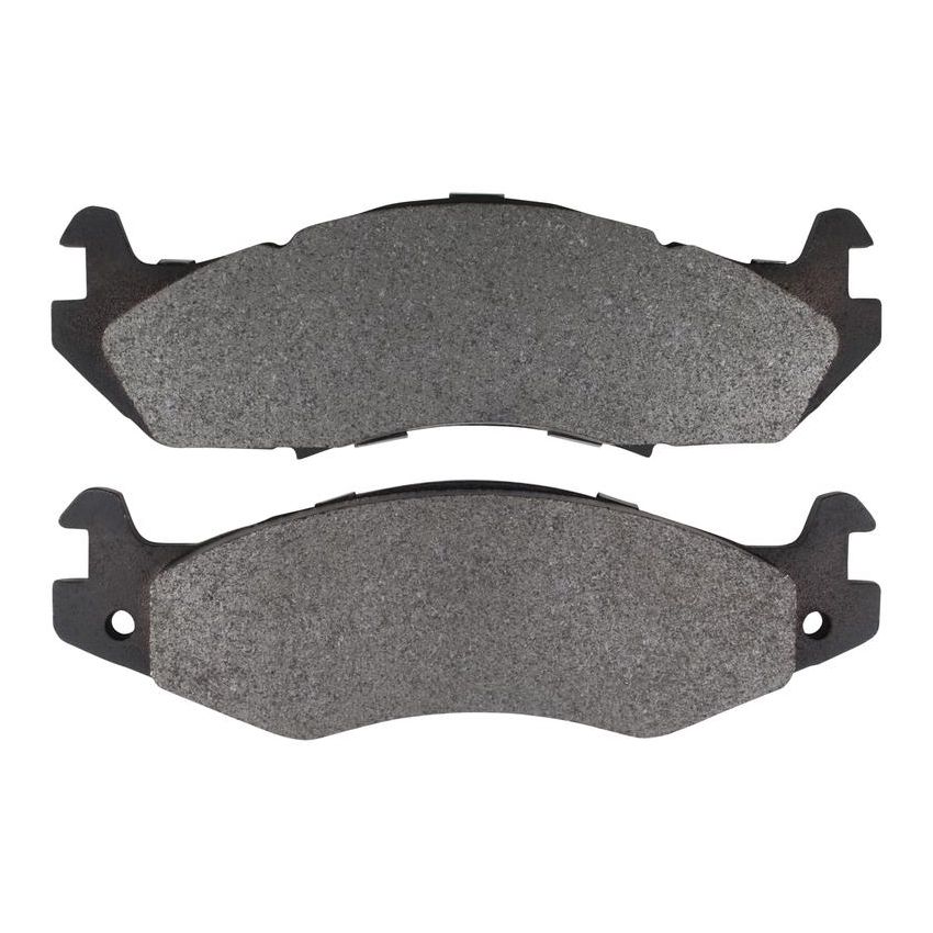 MPA 1001-0203M Quality-Built Premium Semi-Metallic Brake Pads w/ Hardware