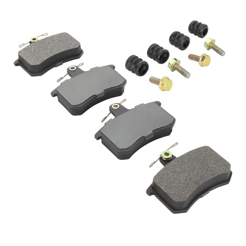 MPA 1001-0228M Quality-Built Premium Semi-Metallic Brake Pads w/ Hardware