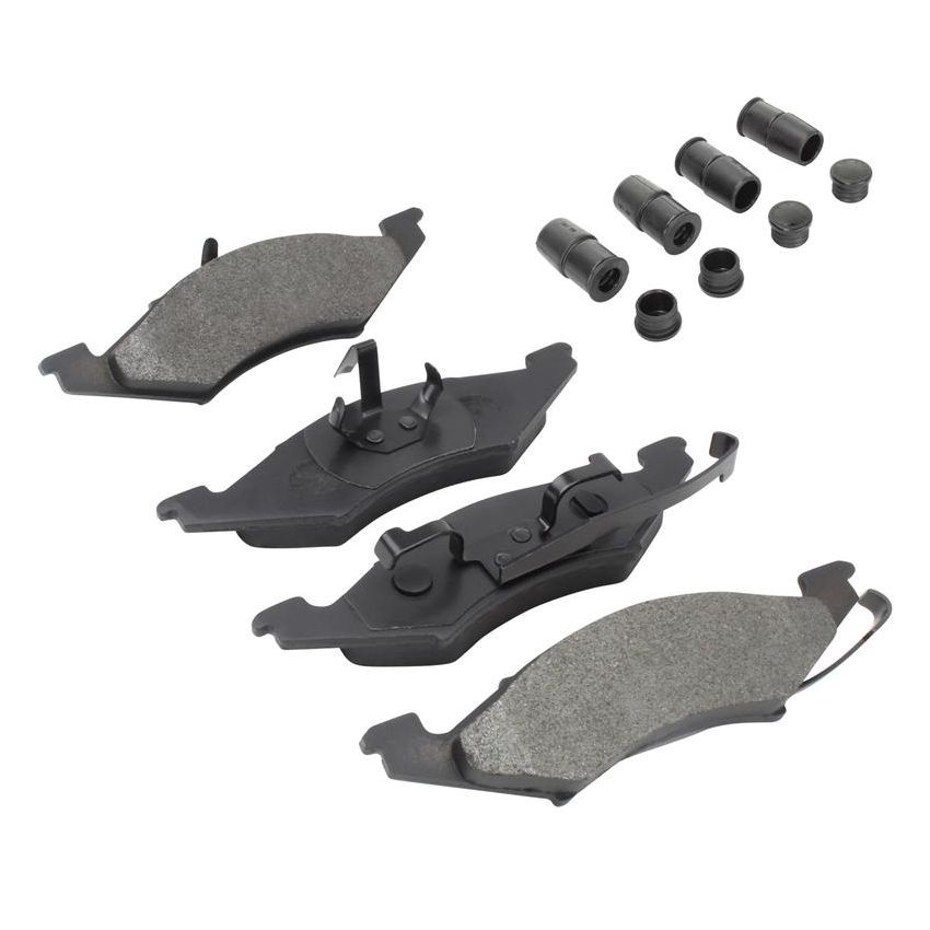 MPA 1001-0257M Quality-Built Premium Semi-Metallic Brake Pads w/ Hardware