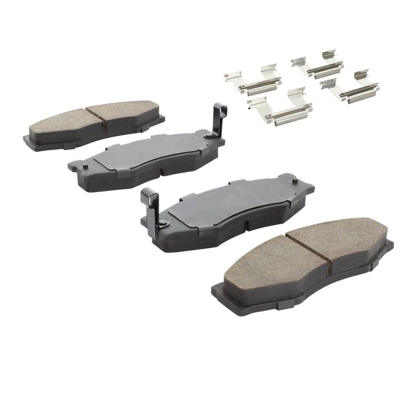 MPA 1001-0266M Quality-Built Premium Semi-Metallic Brake Pads w/ Hardware