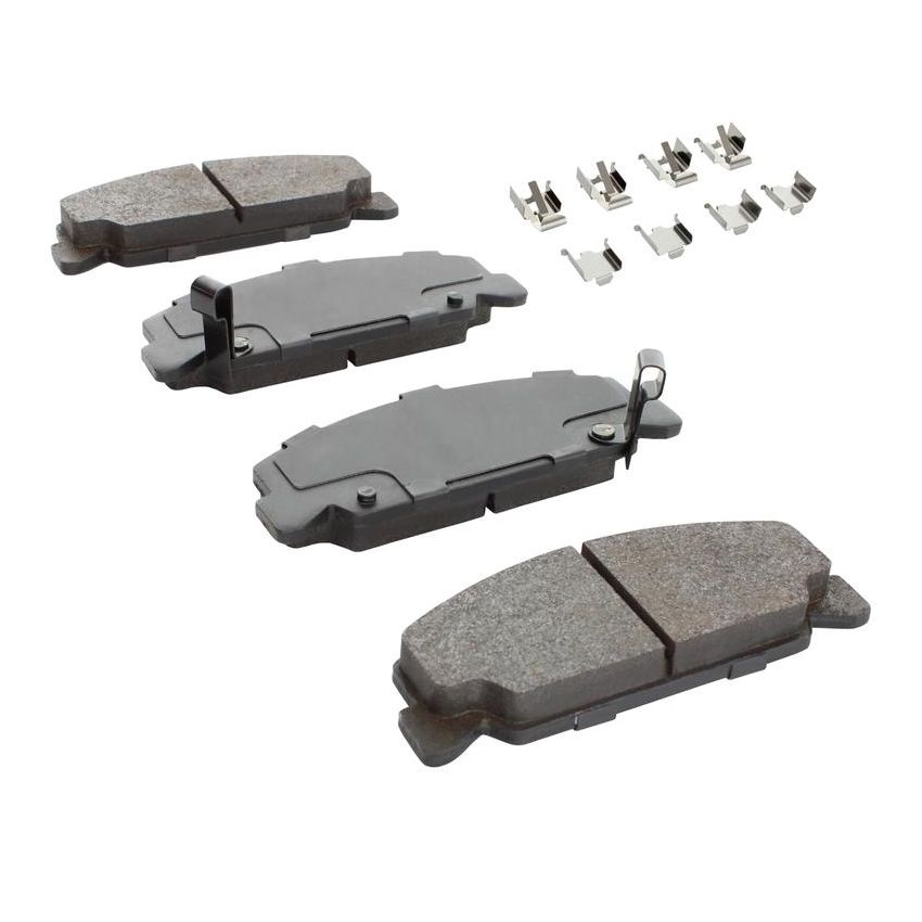 MPA 1001-0273M Quality-Built Premium Semi-Metallic Brake Pads w/ Hardware