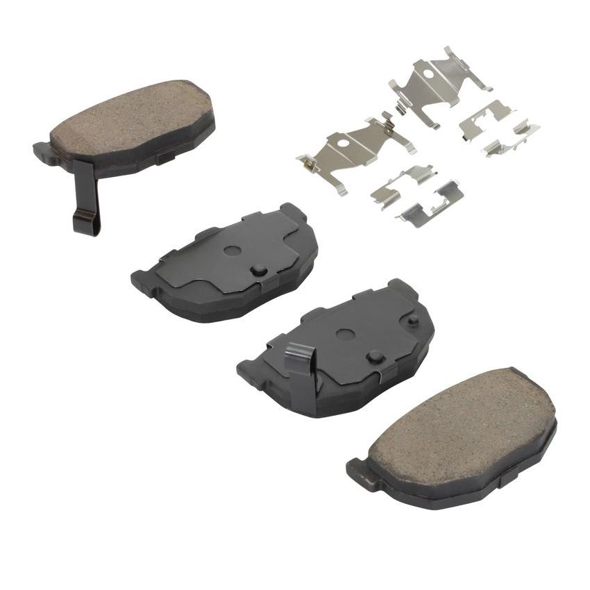 MPA 1001-0323C Quality-Built Premium Ceramic Brake Pads w/ Hardware