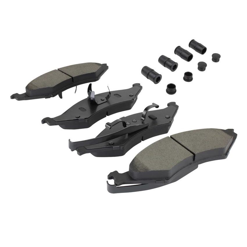 MPA 1001-0324M Quality-Built Premium Semi-Metallic Brake Pads w/ Hardware