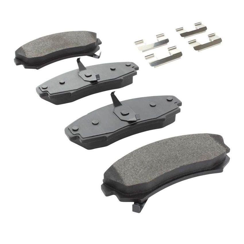 MPA 1001-0353M Quality-Built Premium Semi-Metallic Brake Pads w/ Hardware