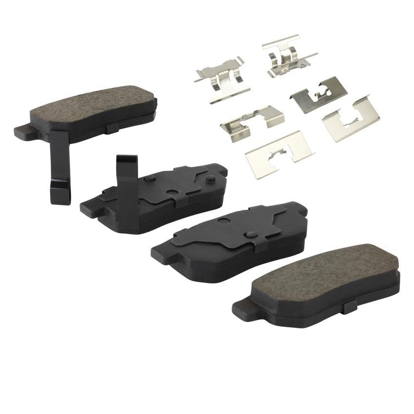 MPA 1001-0374AC Quality-Built Premium Ceramic Brake Pads w/ Hardware