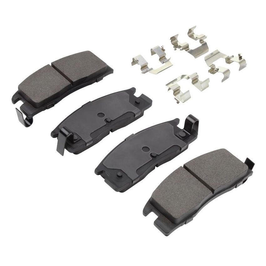 MPA 1001-0398M Quality-Built Premium Semi-Metallic Brake Pads w/ Hardware