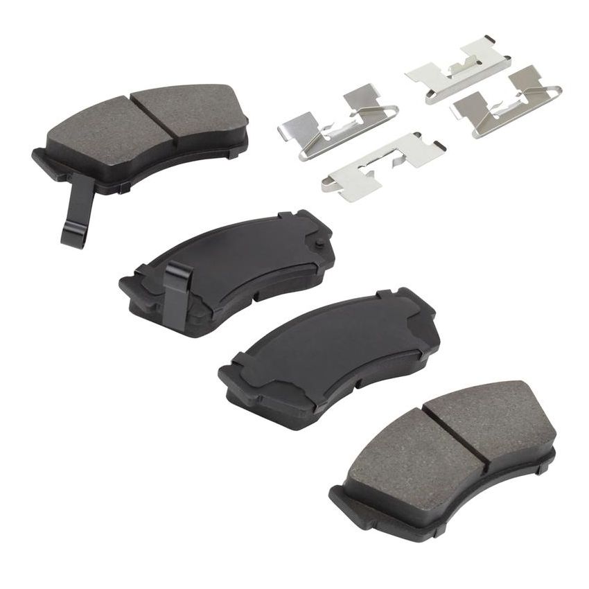 MPA 1001-0451M Quality-Built Premium Semi-Metallic Brake Pads w/ Hardware