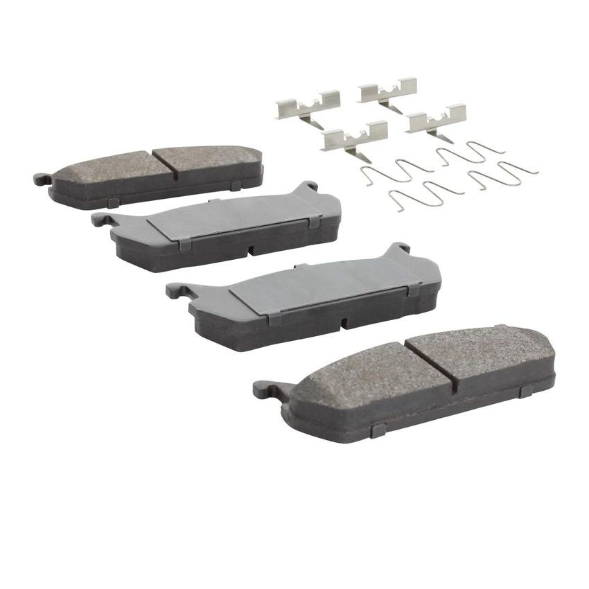 MPA 1001-0458C Quality-Built Premium Ceramic Brake Pads w/ Hardware