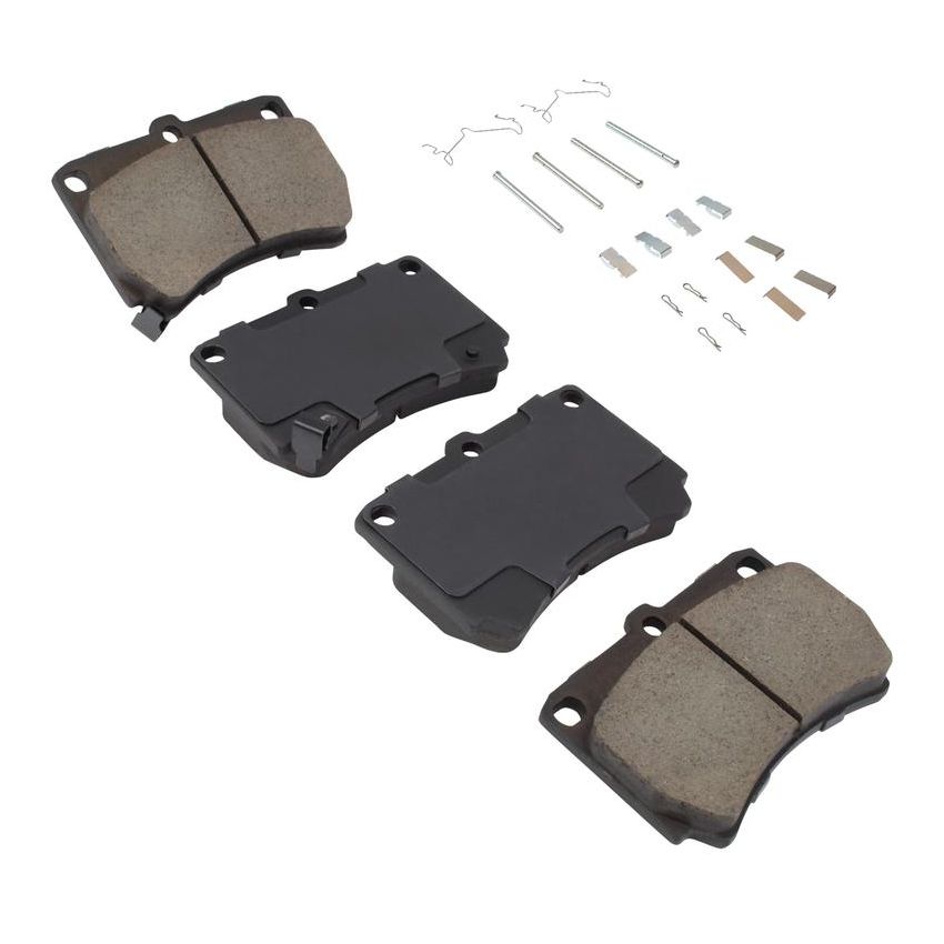 MPA 1001-0466M Quality-Built Premium Semi-Metallic Brake Pads w/ Hardware