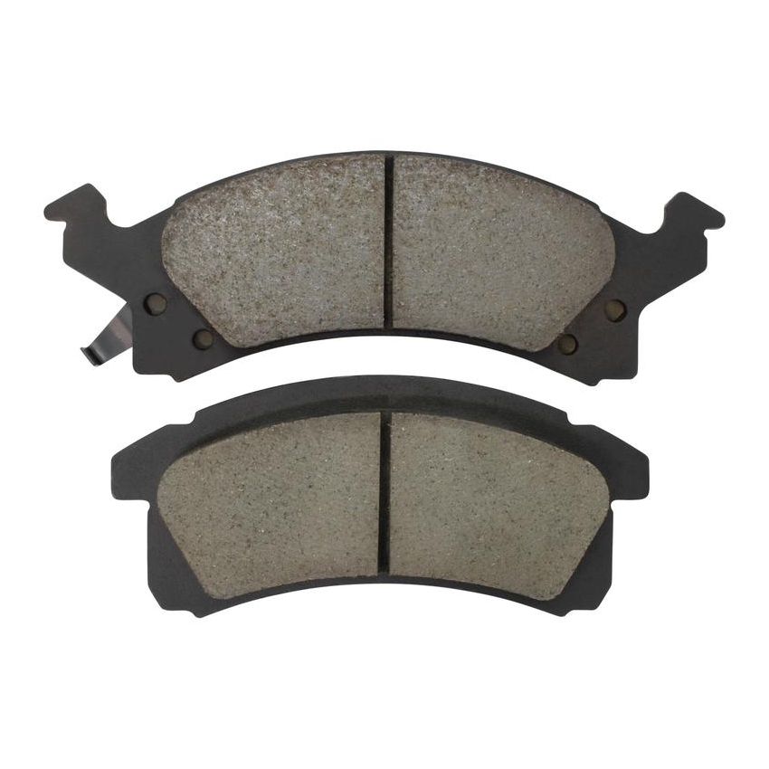 MPA 1001-0506M Quality-Built Premium Semi-Metallic Brake Pads w/ Hardware