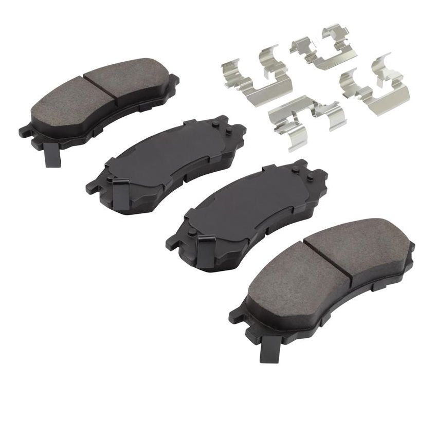 MPA 1001-0507M Quality-Built Premium Semi-Metallic Brake Pads w/ Hardware