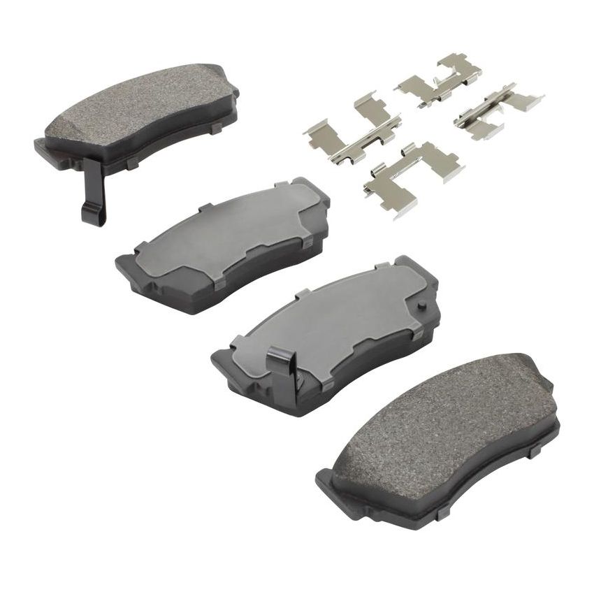 MPA 1001-0510M Quality-Built Premium Semi-Metallic Brake Pads w/ Hardware